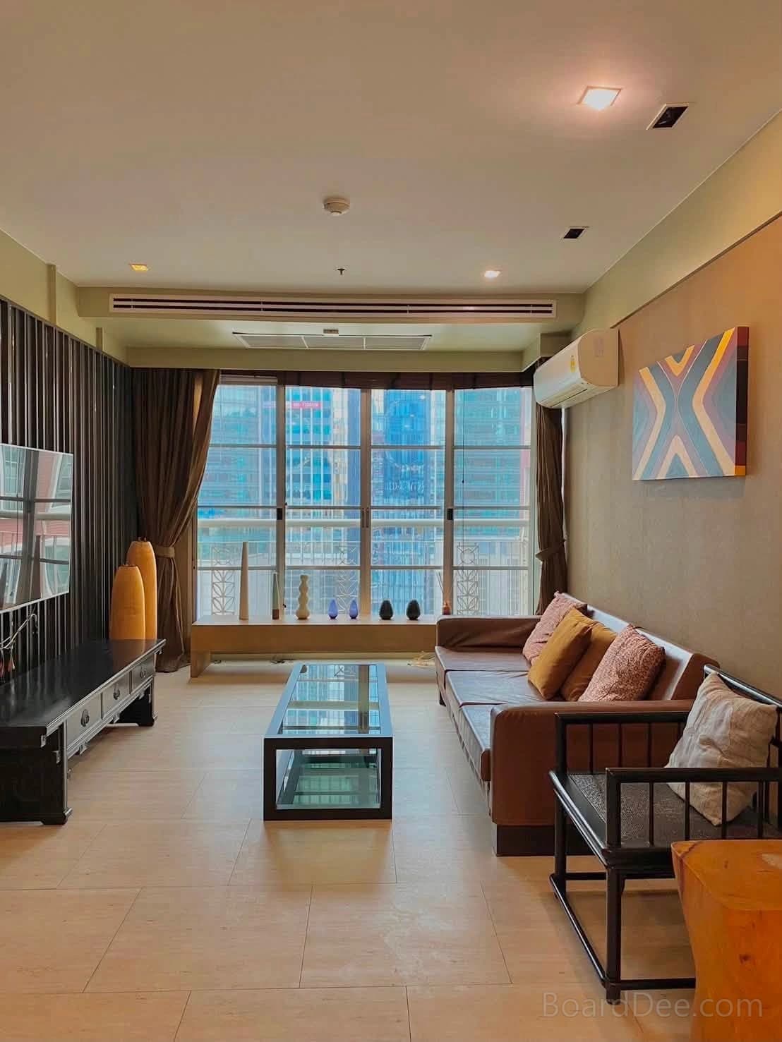 คอนโด 3 ห้องนอน ใกล้ BTS อโศก ซิตี้ สมาร์ท สุขุมวิท 18 ให้เช่า 69,000 บาท/เดือน